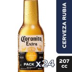 CERVEZA CORONA VIDRIO 207 CC X 24